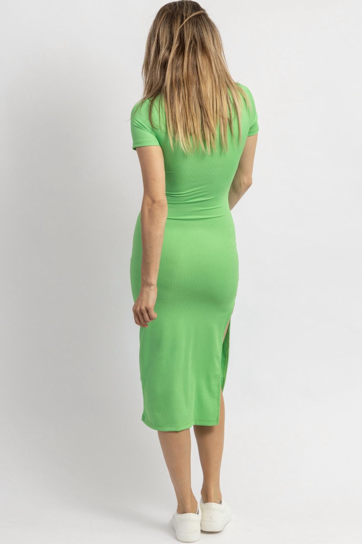 Style 1-2961323285-2696 SUNDAYUP Size L High Neck Green Cocktail Dress on Queenly