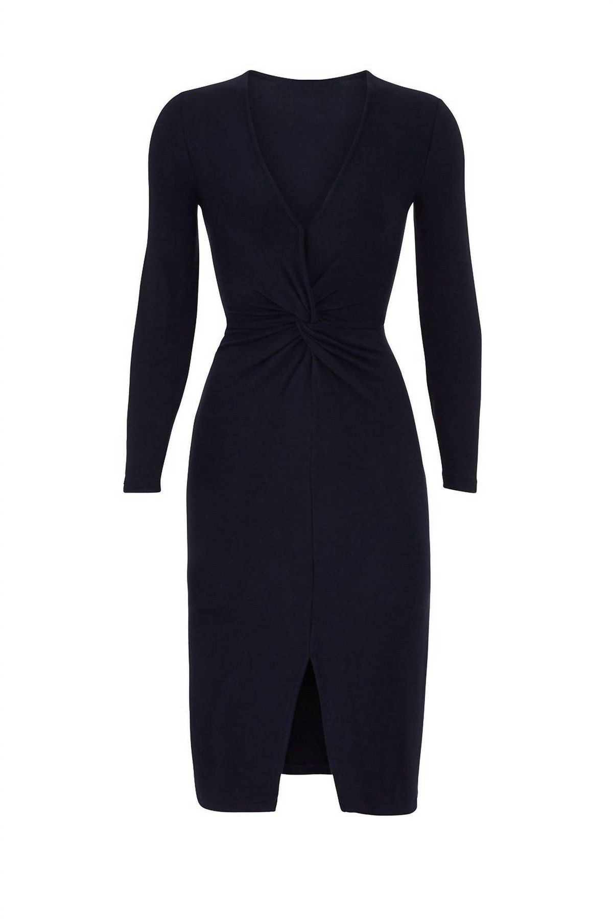 Style 1-3029719928-2901-1 cupcakes and cashmere Size M Long Sleeve Navy Blue Cocktail Dress on Queenly