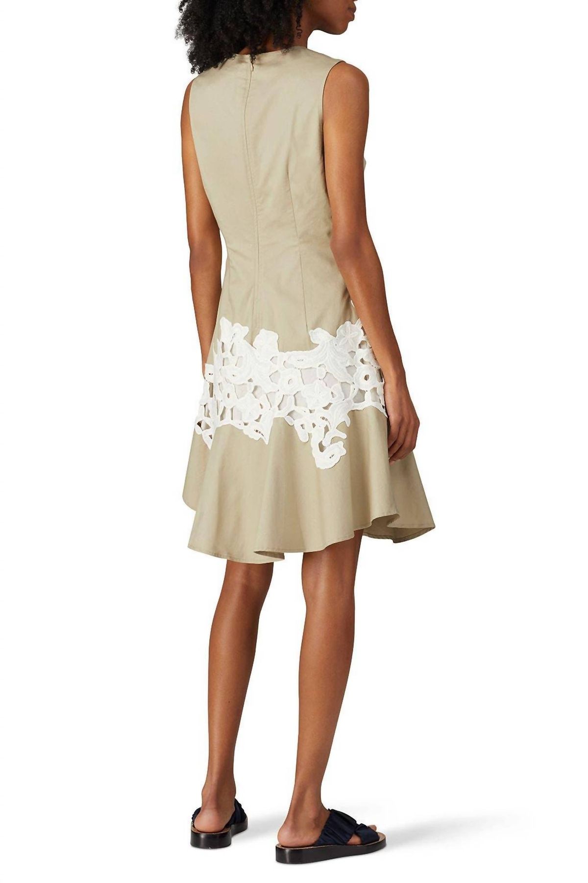 Style 1-3036452524-1615-1 Derek Lam 10 Crosby Plus Size 44 Lace Nude Cocktail Dress on Queenly