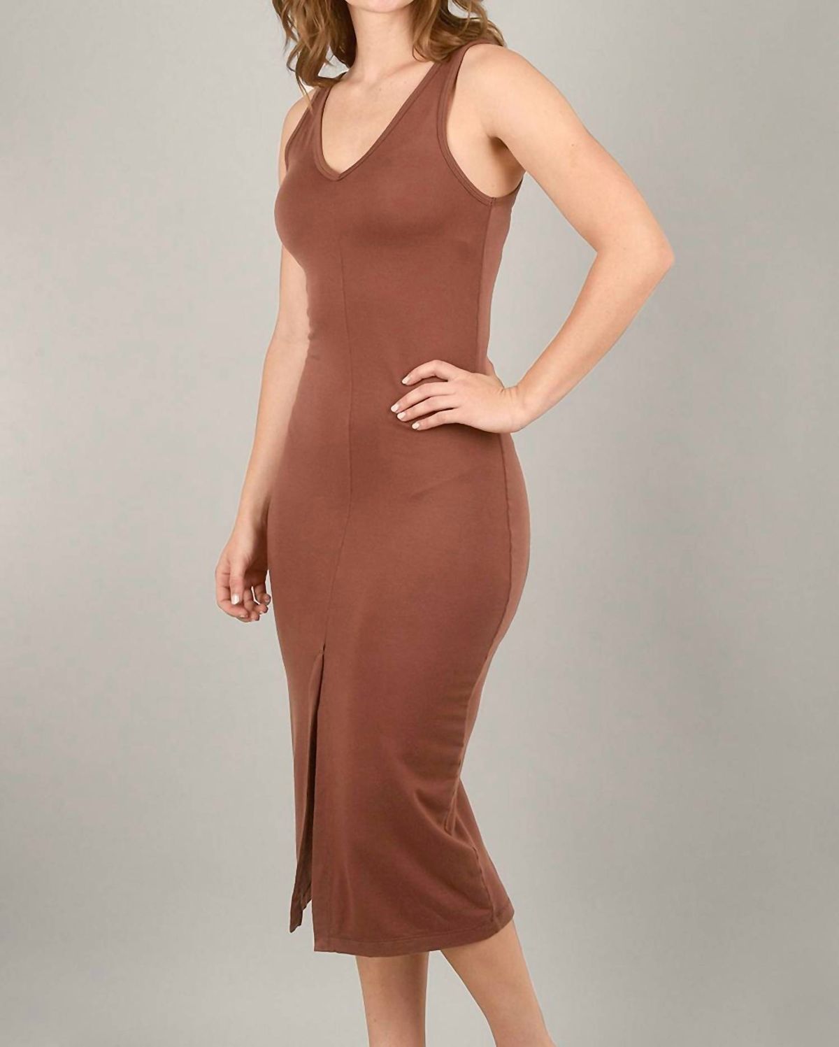 Style 1-3204332231-3011 PRAIRIE UNDERGROUND Size M Brown Cocktail Dress on Queenly
