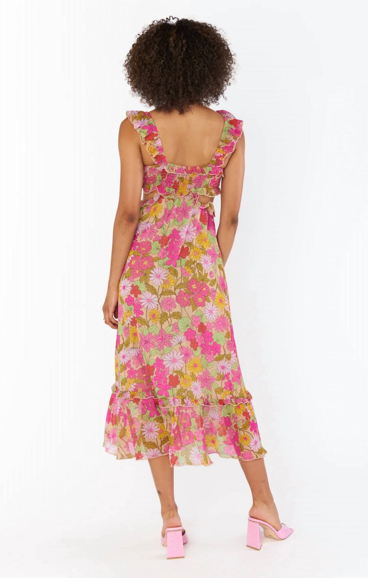 Style 1-3716149622-2901 Show Me Your Mumu Size M Floral Pink Cocktail Dress on Queenly