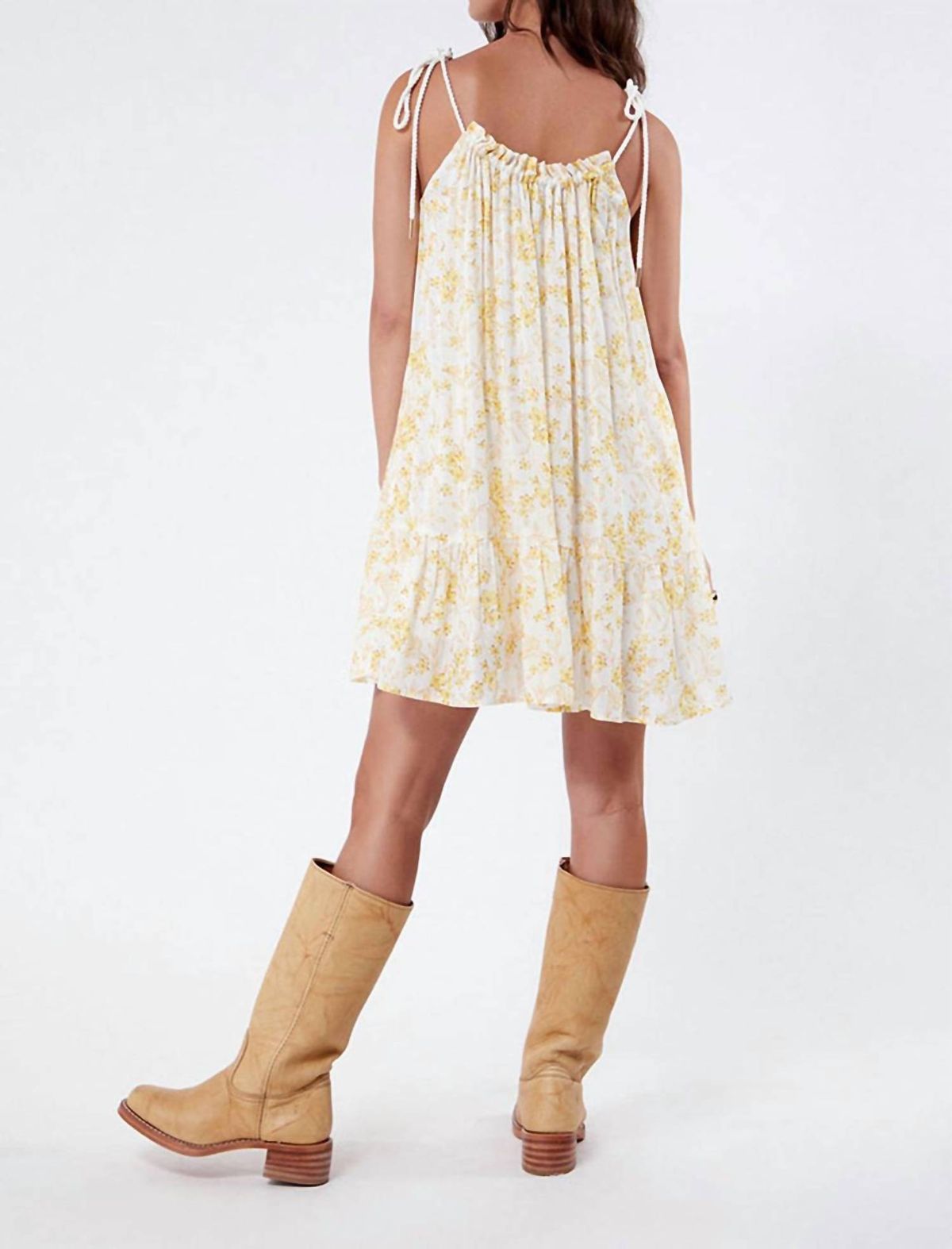 Style 1-3748357993-2791 MINKPINK Size L Floral Yellow Cocktail Dress on Queenly