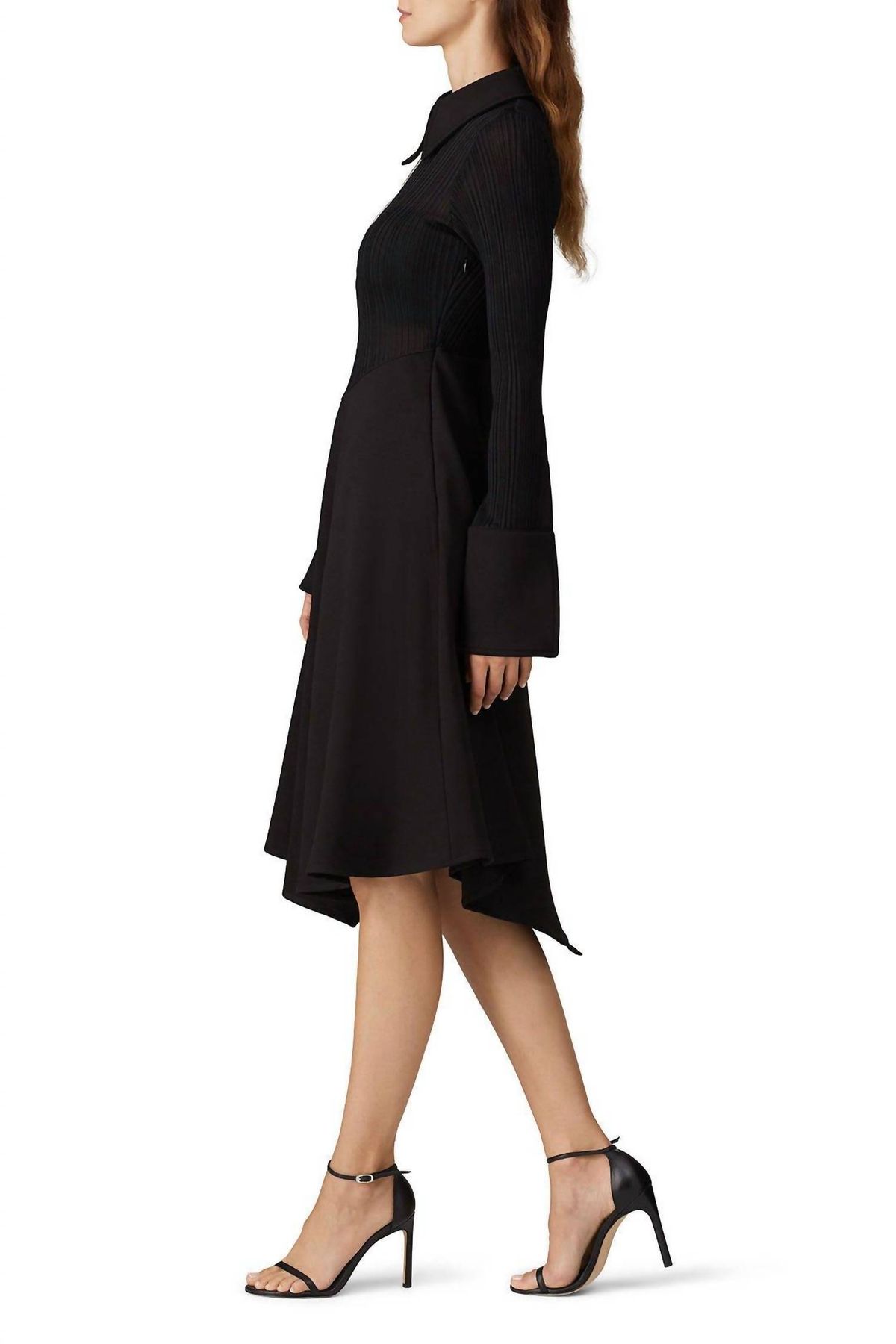 Style 1-437581885-4818-1 Ellery Size 4 Long Sleeve Black Cocktail Dress on Queenly