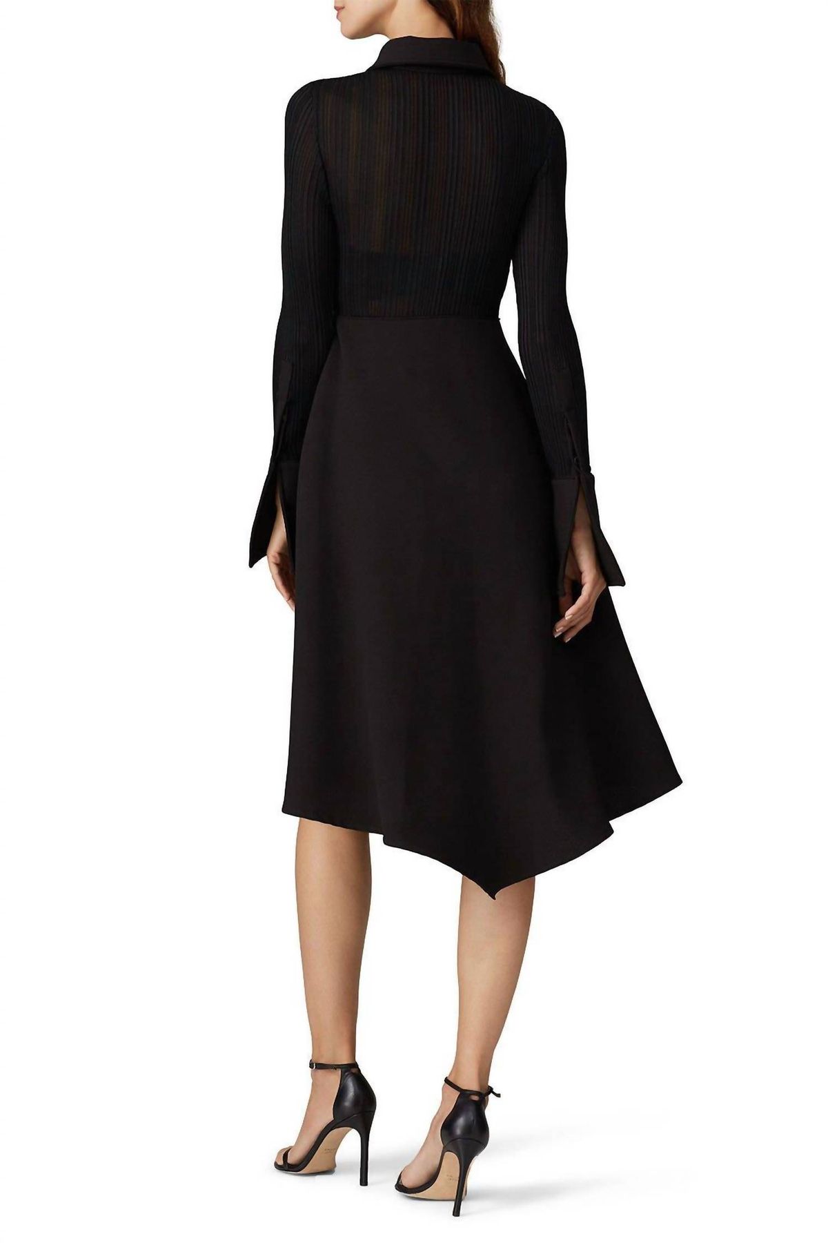 Style 1-437581885-5648-1 Ellery Size 8 Long Sleeve Black Cocktail Dress on Queenly