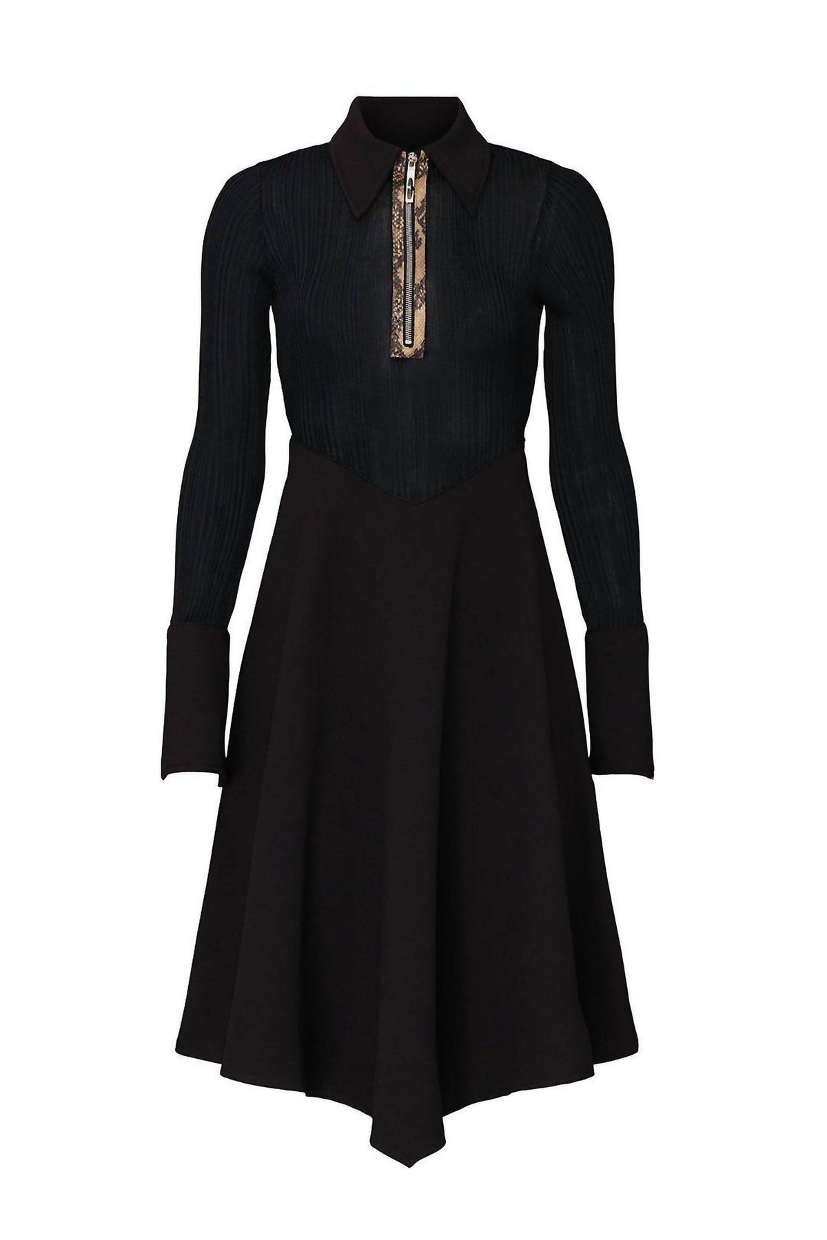 Style 1-437581885-5648-1 Ellery Size 8 Long Sleeve Black Cocktail Dress on Queenly