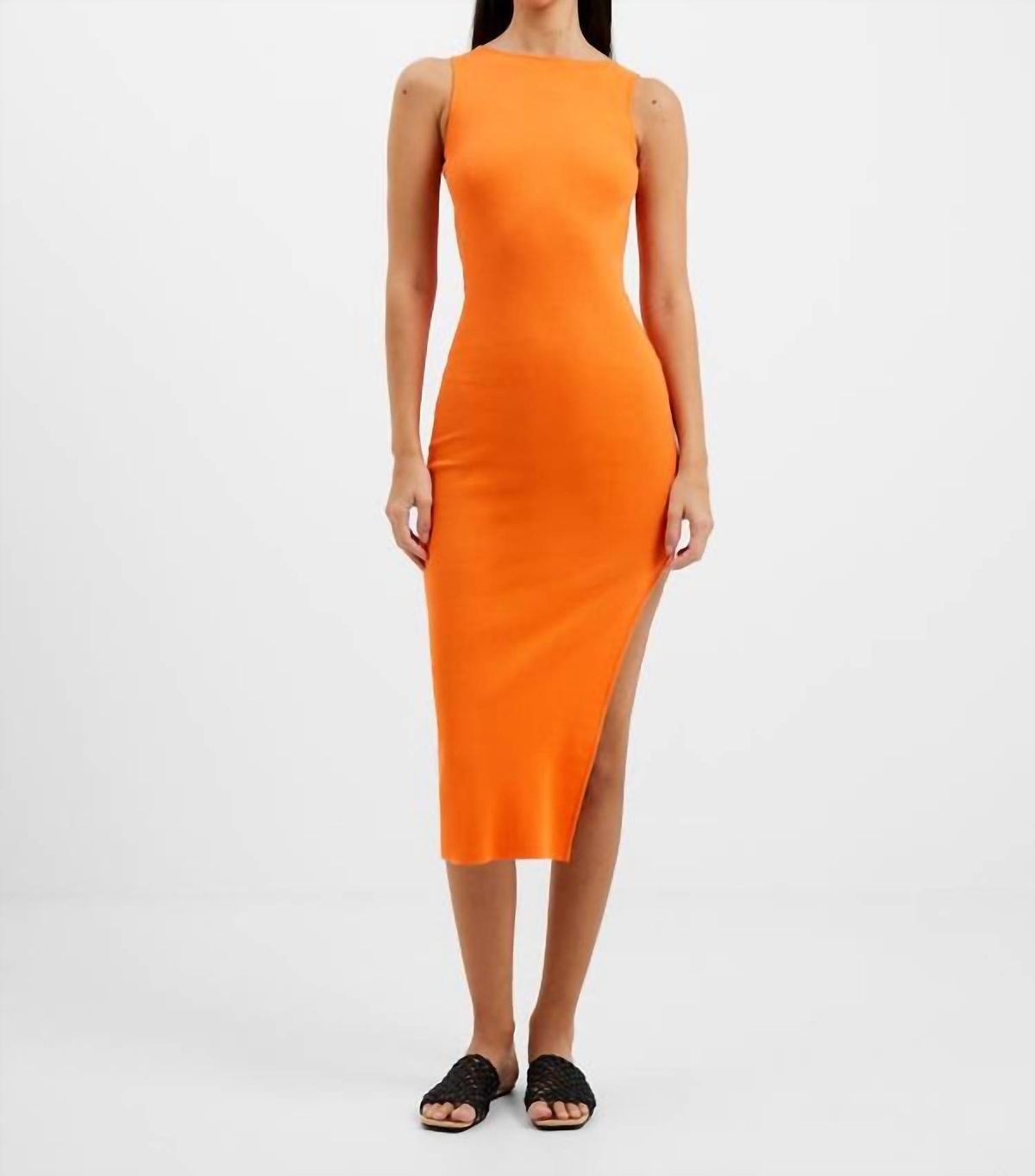Style 1-957615495-2696 FRENCH CONNECTION Size L Orange Cocktail Dress on Queenly