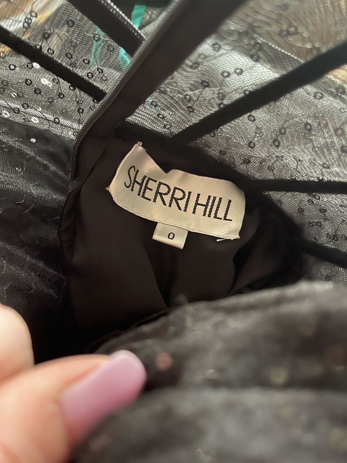 Sherri Hill Size 0 Homecoming Strapless Sheer Black Cocktail Dress on Queenly