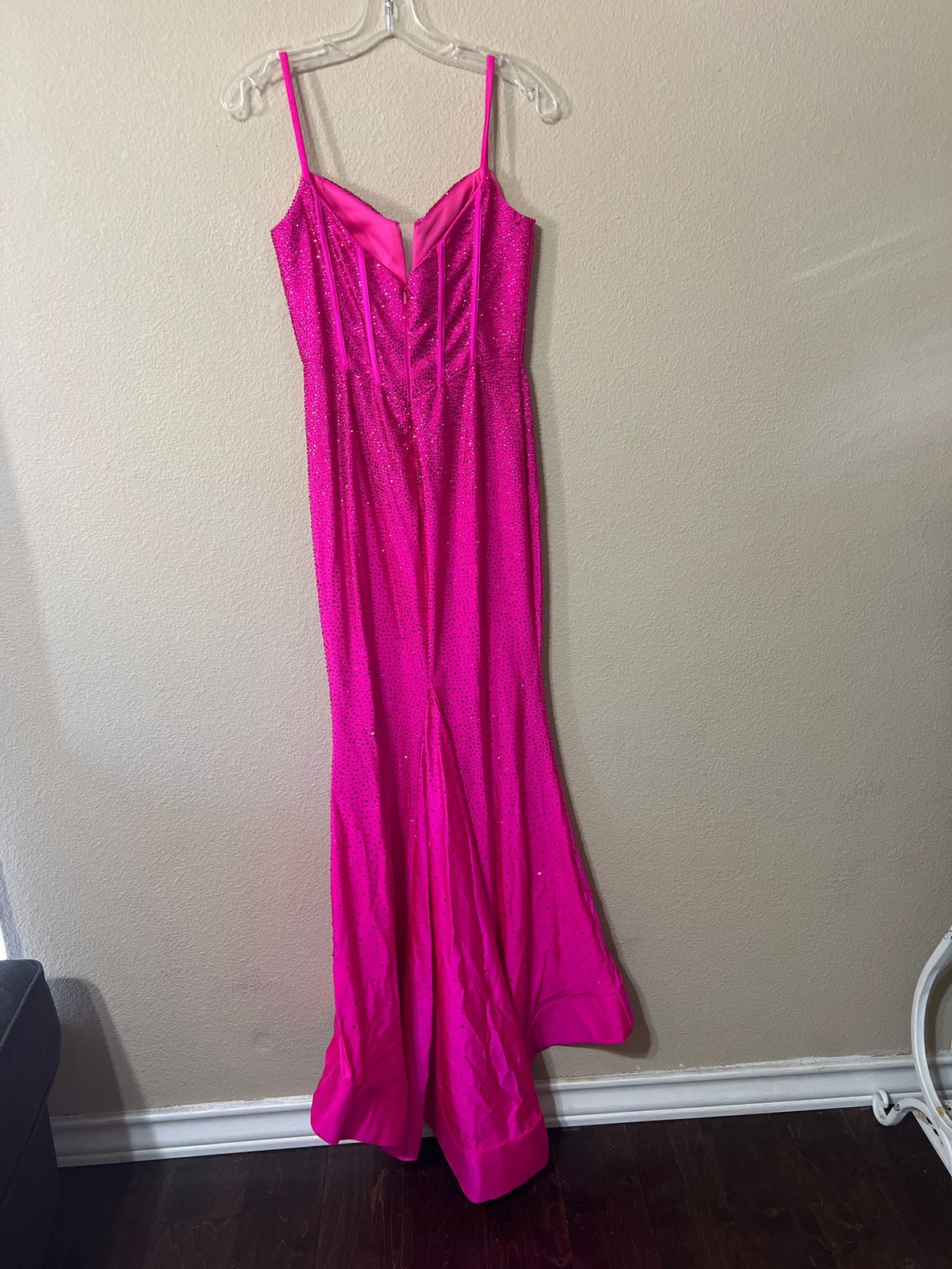 Sherri Hill Size 2 Prom Plunge Pink Mermaid Dress on Queenly