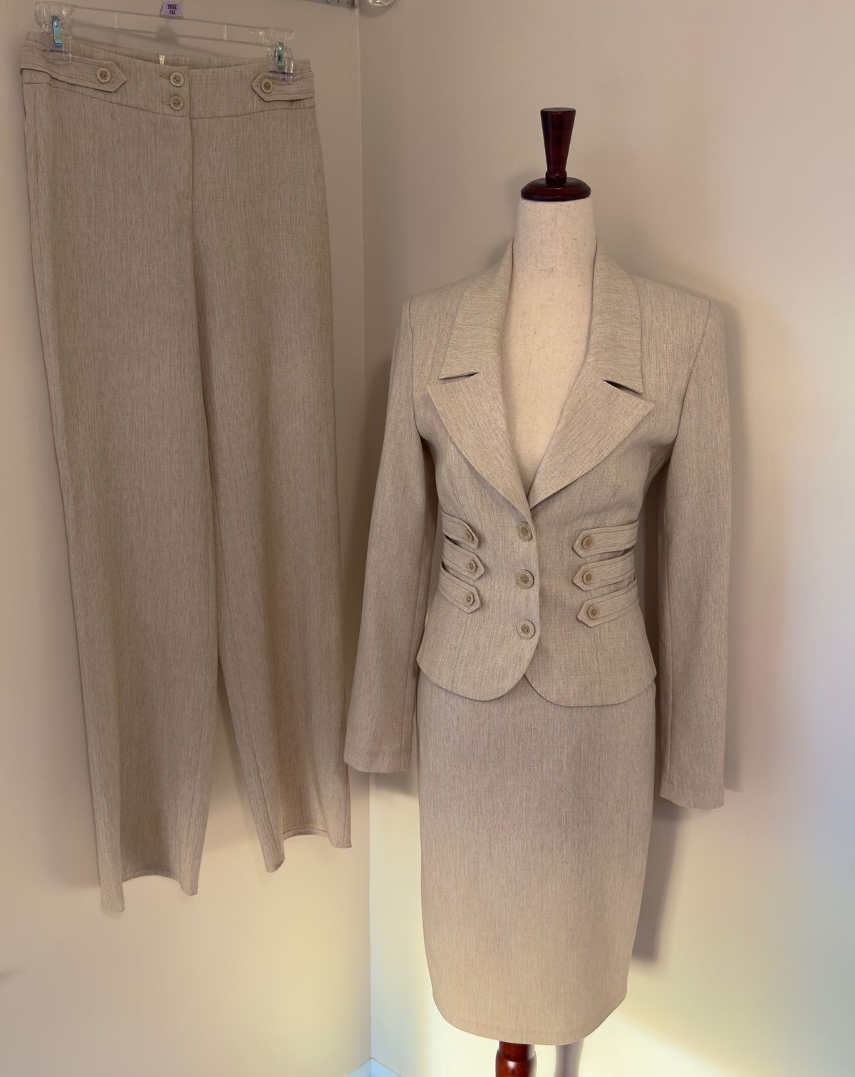 Size 2 Blazer Nude Formal Jumpsuit on Queenly