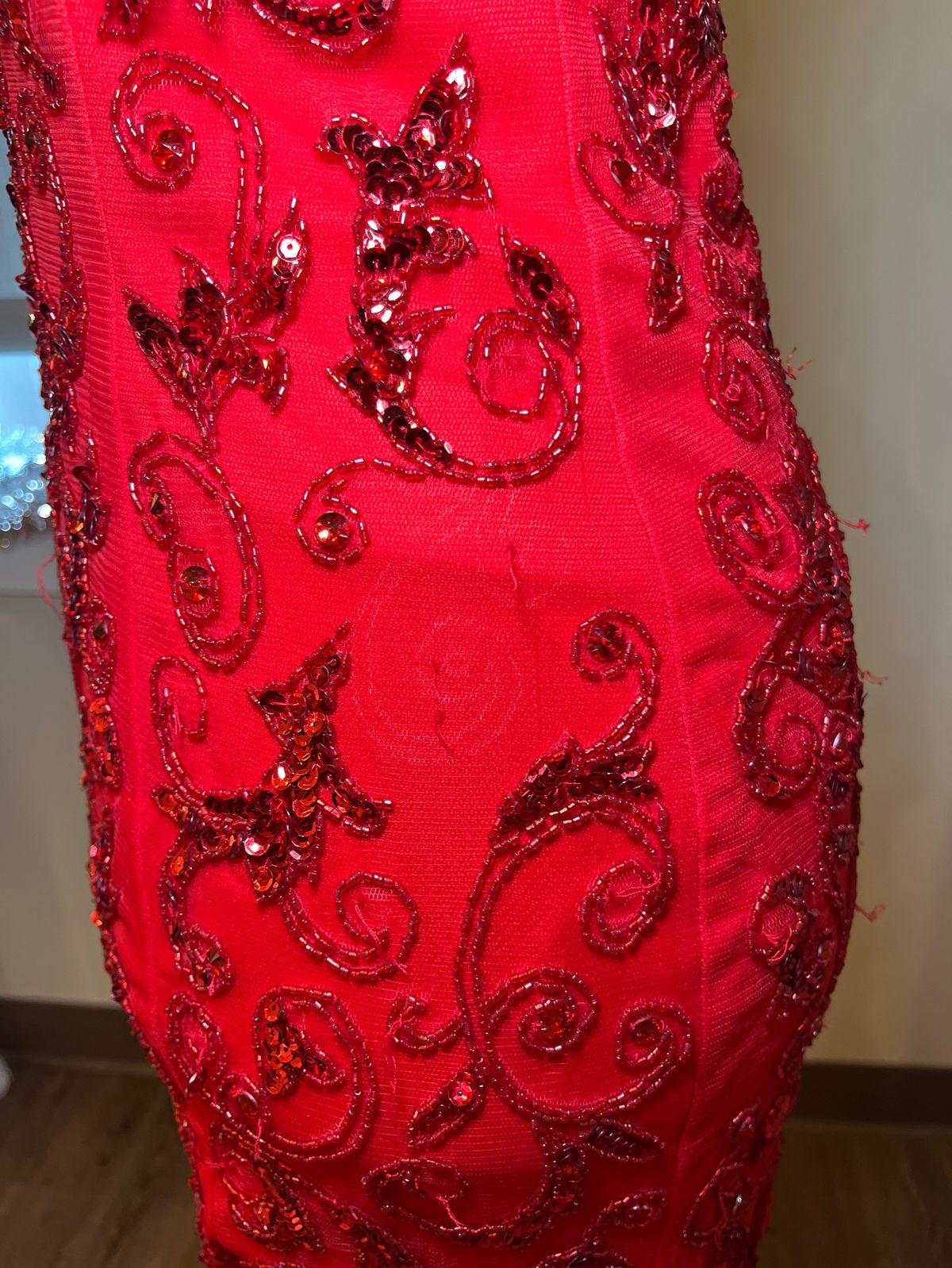 Rachel Allan Size 2 Prom Plunge Red Dress With Train on Queenly