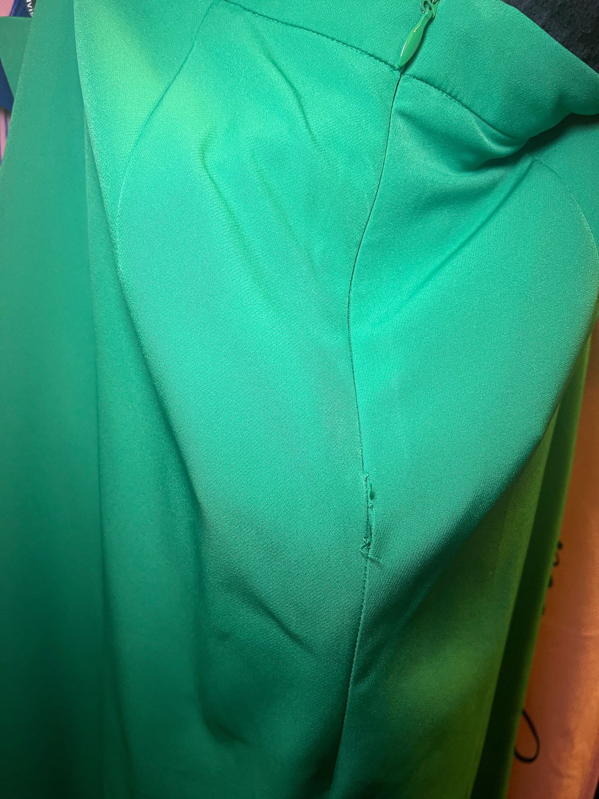 Lavish Alice Size 6 Pageant One Shoulder Green Formal Jumpsuit on Queenly