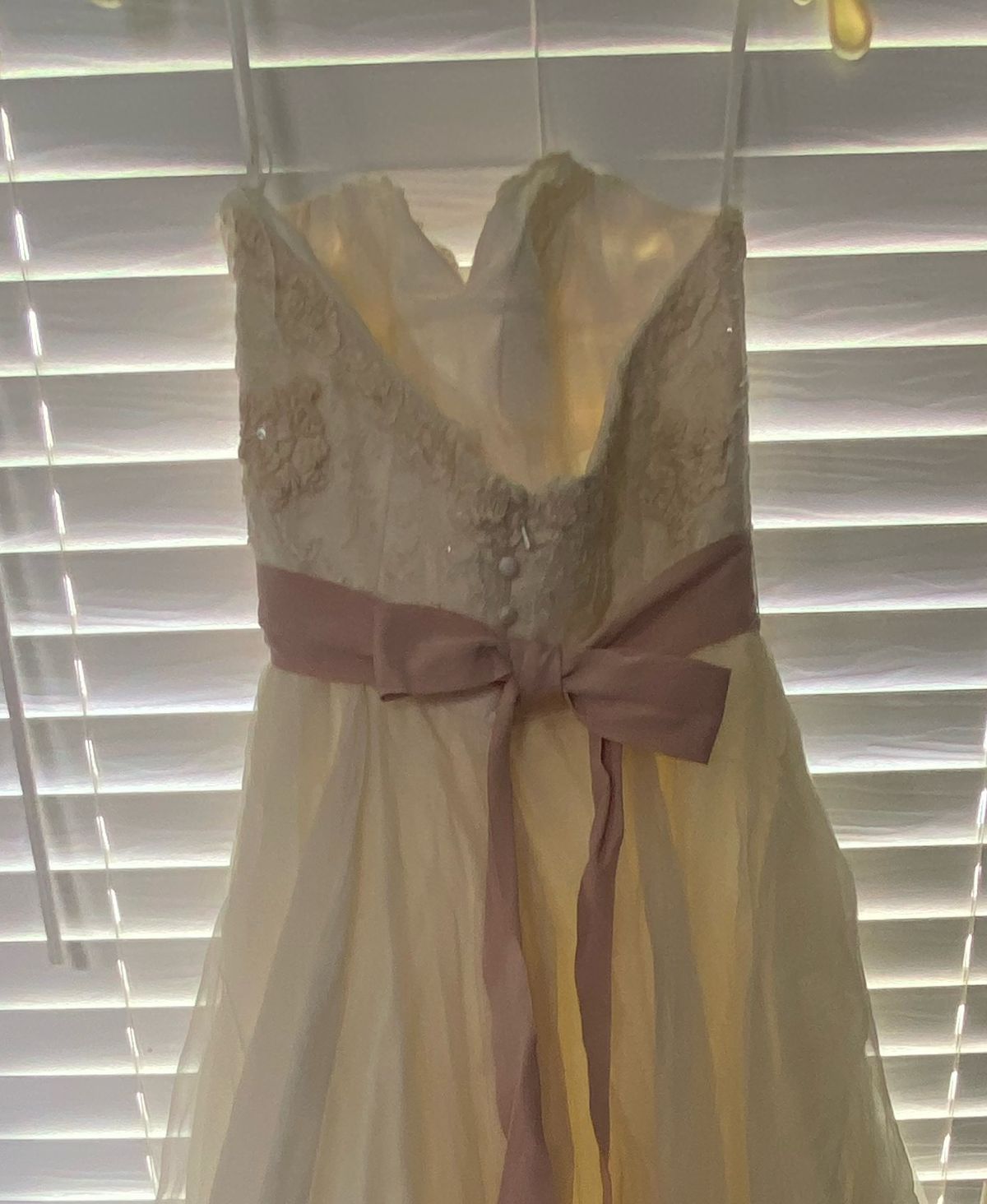 Watters brides Size 10 Wedding Strapless White Ball Gown on Queenly