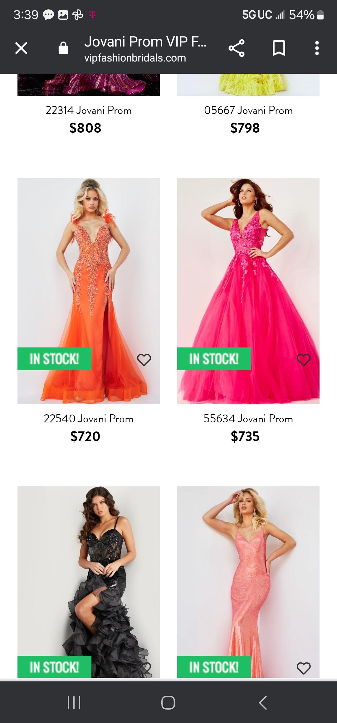 Style 55634 Jovani Prom dress  Size 10 Prom Pink Ball Gown on Queenly