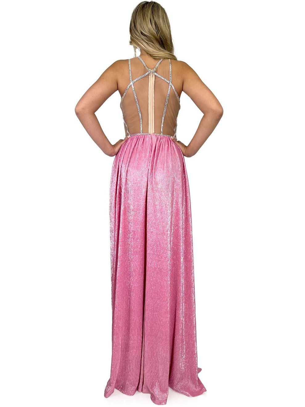 Style 8290 Marc Defang Size 4 Prom Pink Floor Length Maxi on Queenly