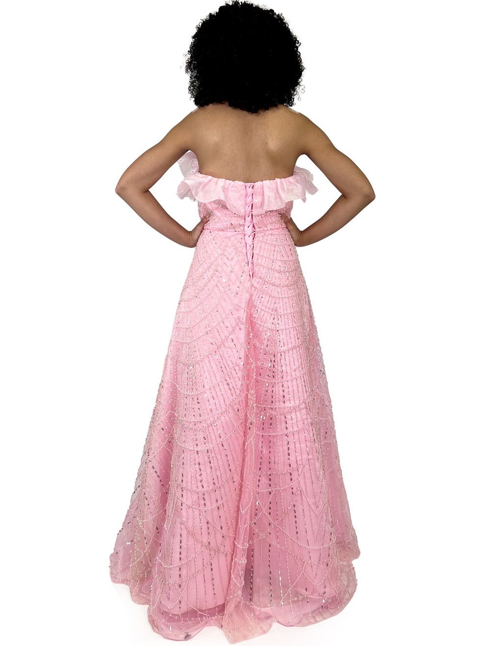 Style 8301 Marc Defang Size 4 Prom Pink A-line Dress on Queenly