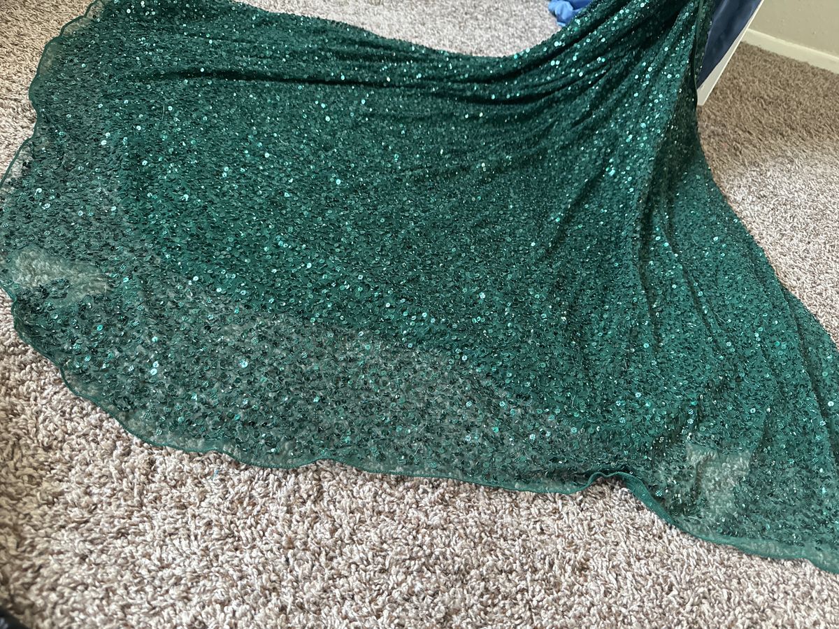 Primavera Size 0 Prom Plunge Green Mermaid Dress on Queenly