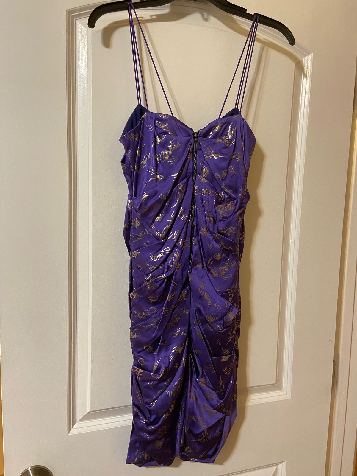 Nicole Miller Size 8 Nightclub Purple Cocktail Dress on Queenly