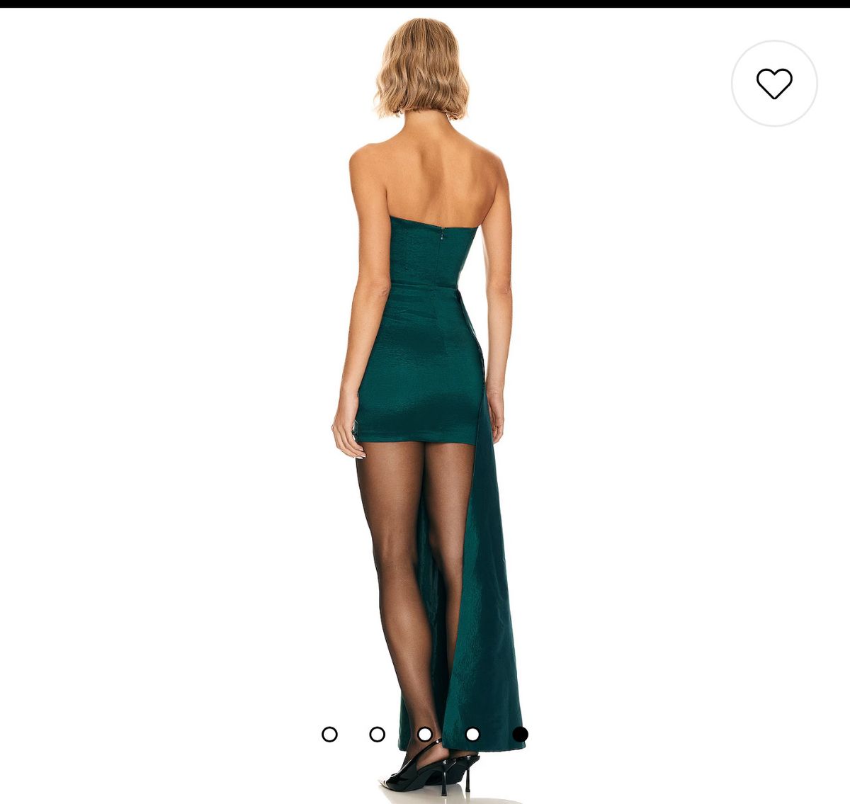 Size S Prom Strapless Green Cocktail Dress on Queenly