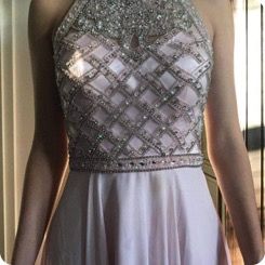 Size 0 Prom Light Pink A-line Dress on Queenly