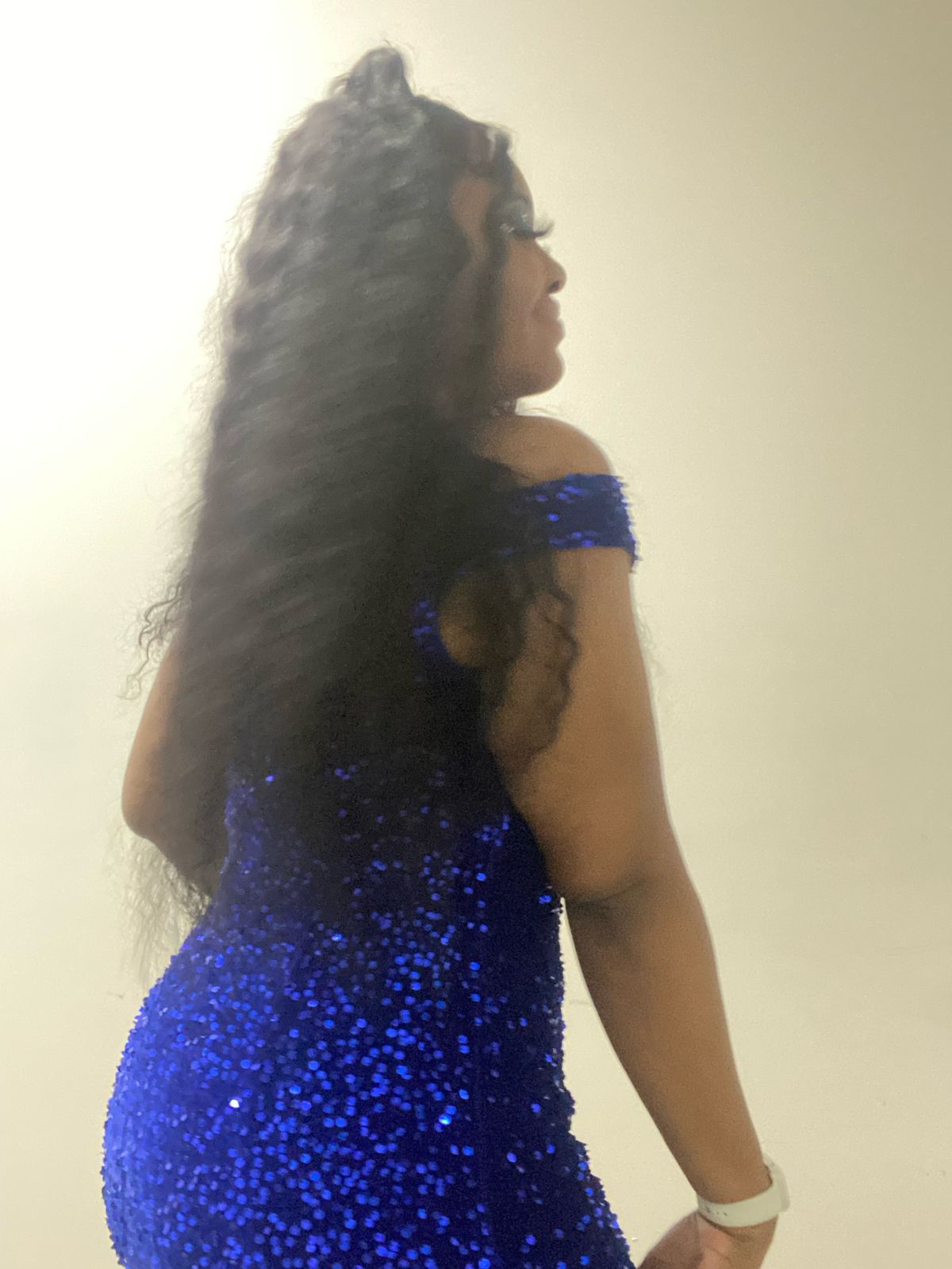 Fashion Nova Size XL Prom Off The Shoulder Blue Mermaid Dress on Queenly