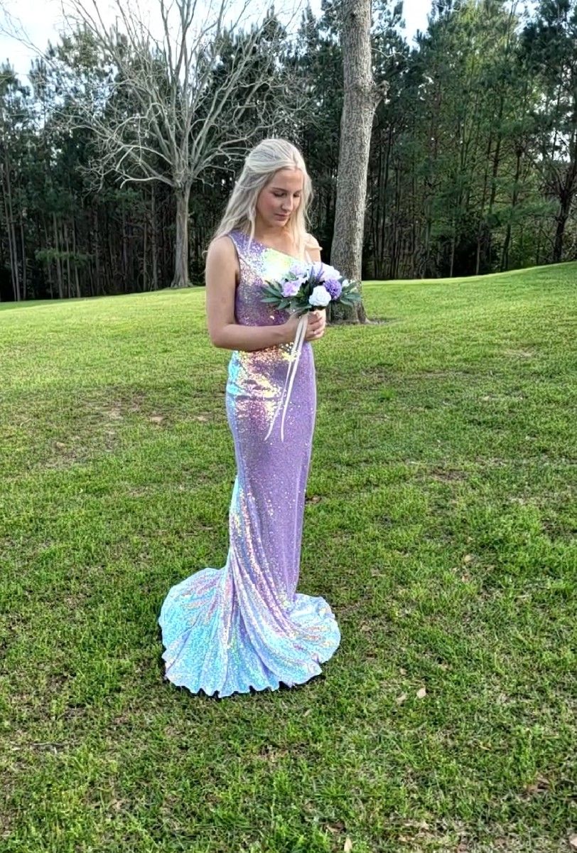 Portia and Scarlett Size 6 Prom Purple Floor Length Maxi on Queenly