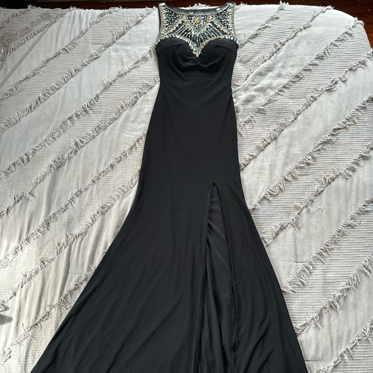 David's Bridal Size 0 Prom Black Mermaid Dress on Queenly