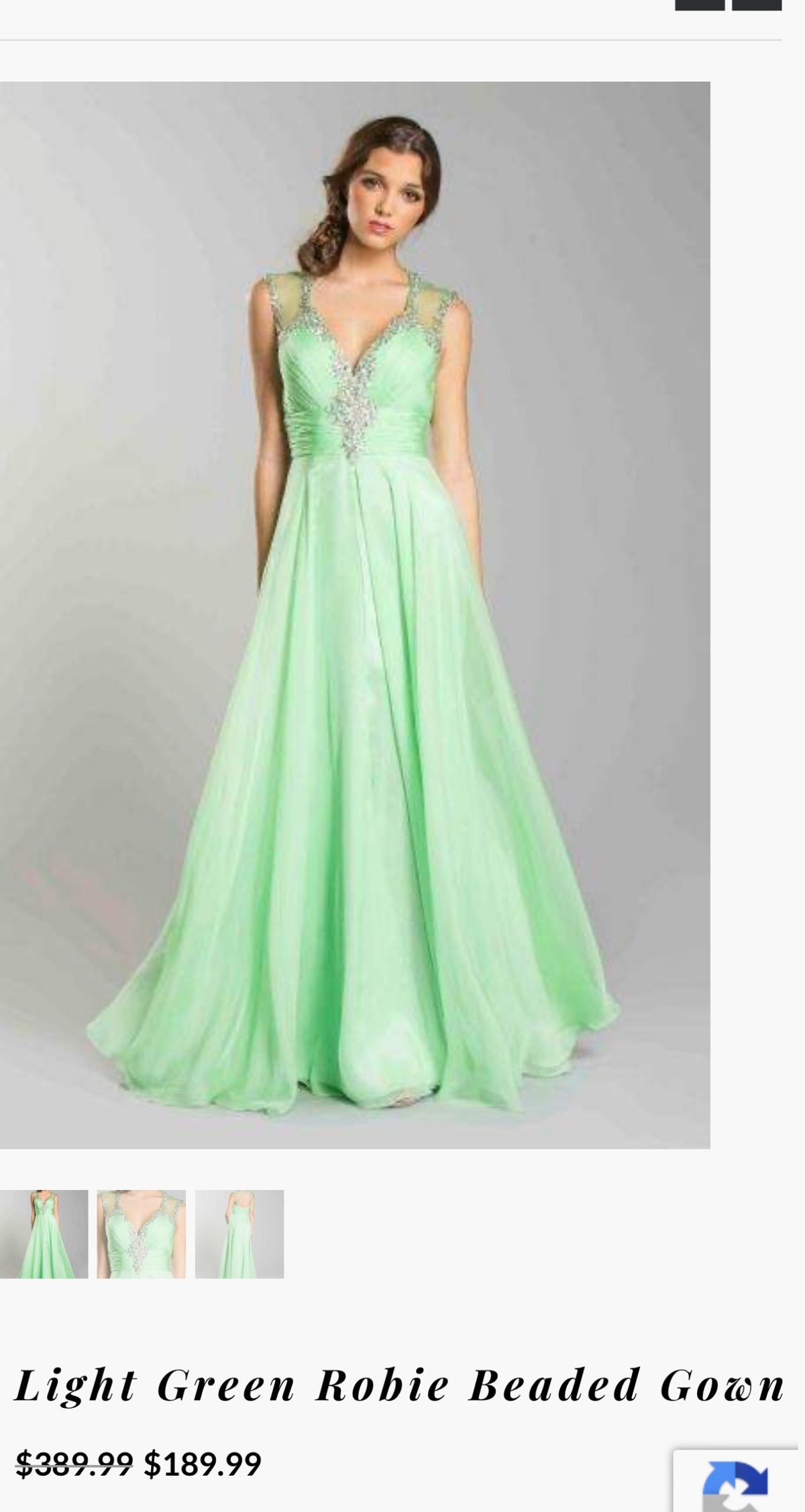 Dave and Johnny Size 8 Prom Strapless Green A-line Dress on Queenly
