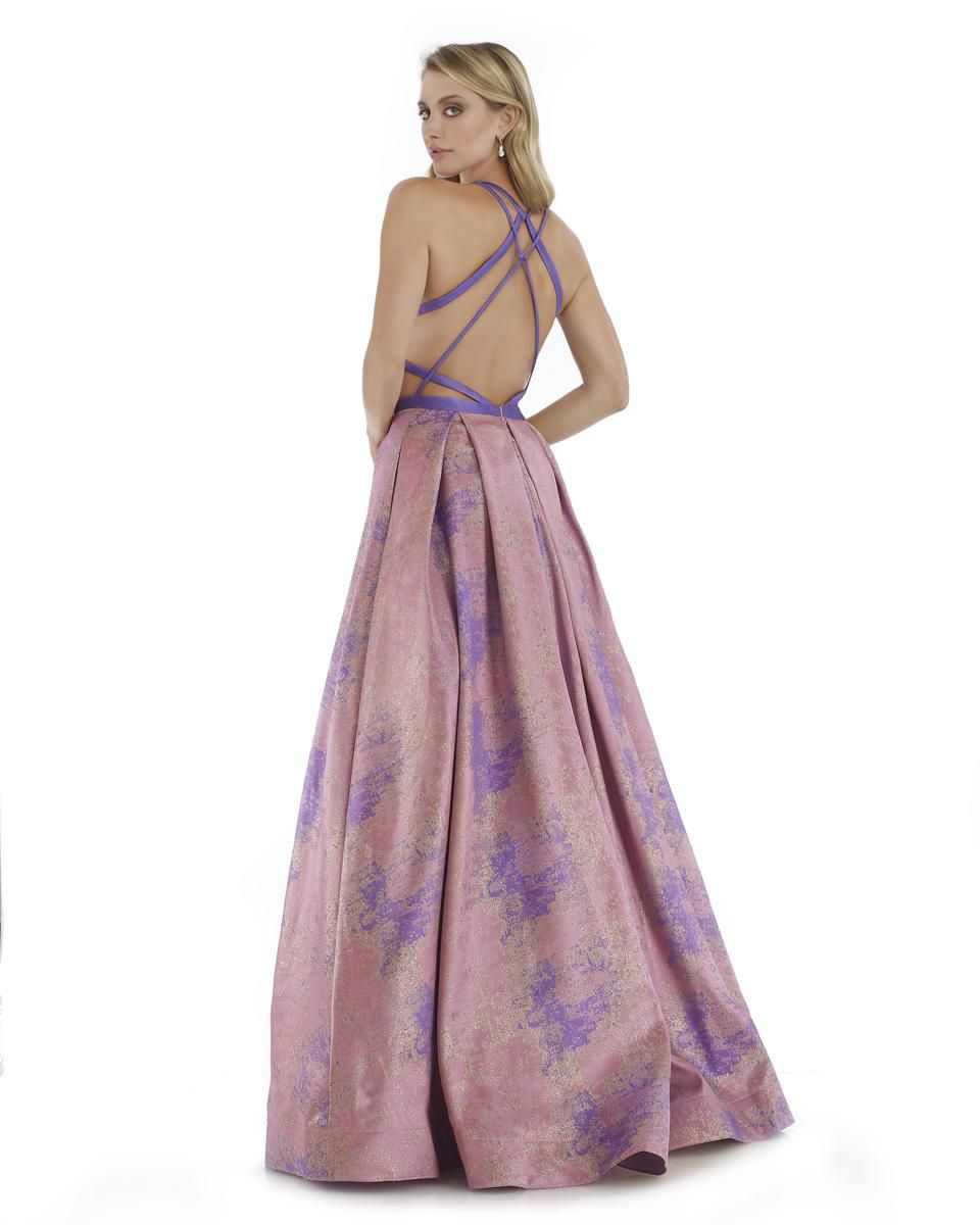 Style 16046 Morell Maxie  Size 2 Plunge Satin Pink A-line Dress on Queenly