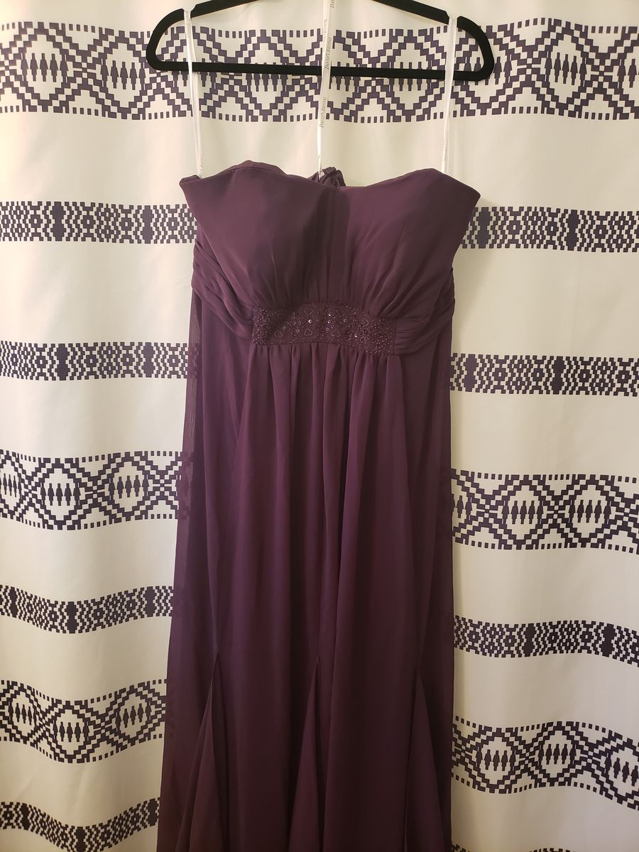 David's Bridal Plus Size 16 Purple Ball Gown on Queenly