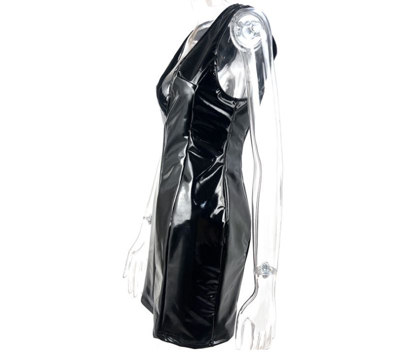 Style 351133 kunzi Size 6 Black A-line Dress on Queenly