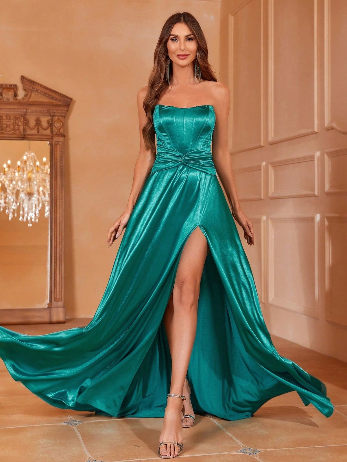 Style FSWD1945 Faeriesty Size XS Prom Green Floor Length Maxi on Queenly