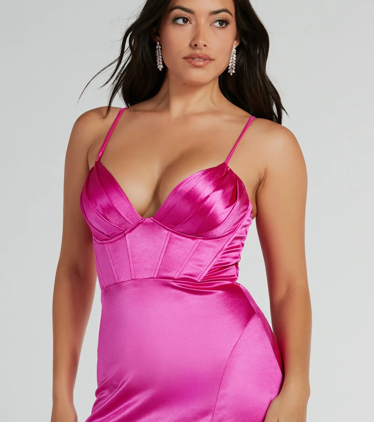 Style 05002-8129 Windsor Size XS Bridesmaid Pink Side Slit Dress on Queenly