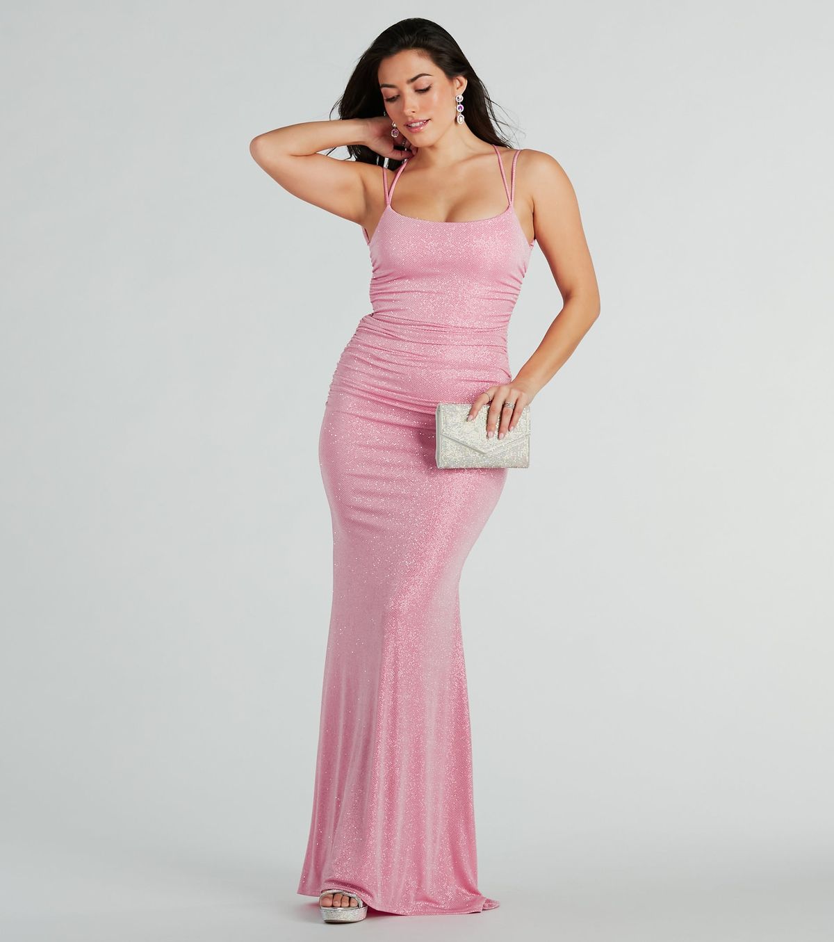 Style 05002-7997 Windsor Size M Bridesmaid Pink Mermaid Dress on Queenly