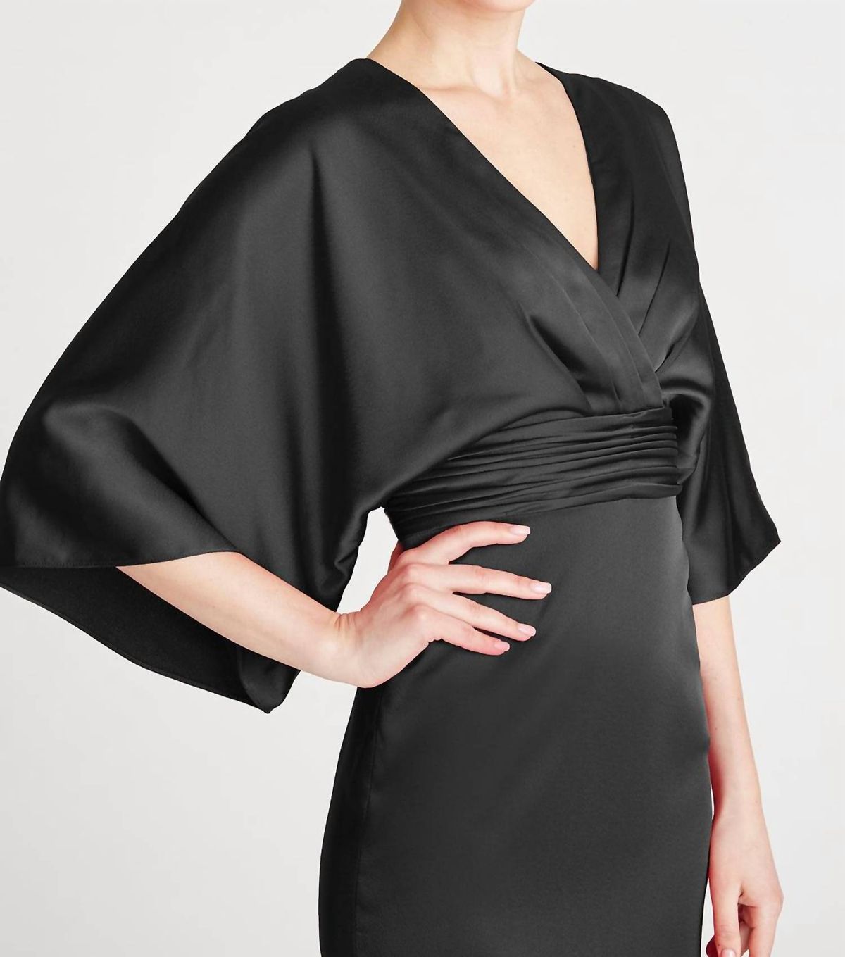 Style 1-1017280736-1901 THEIA Size 6 Black Cocktail Dress on Queenly
