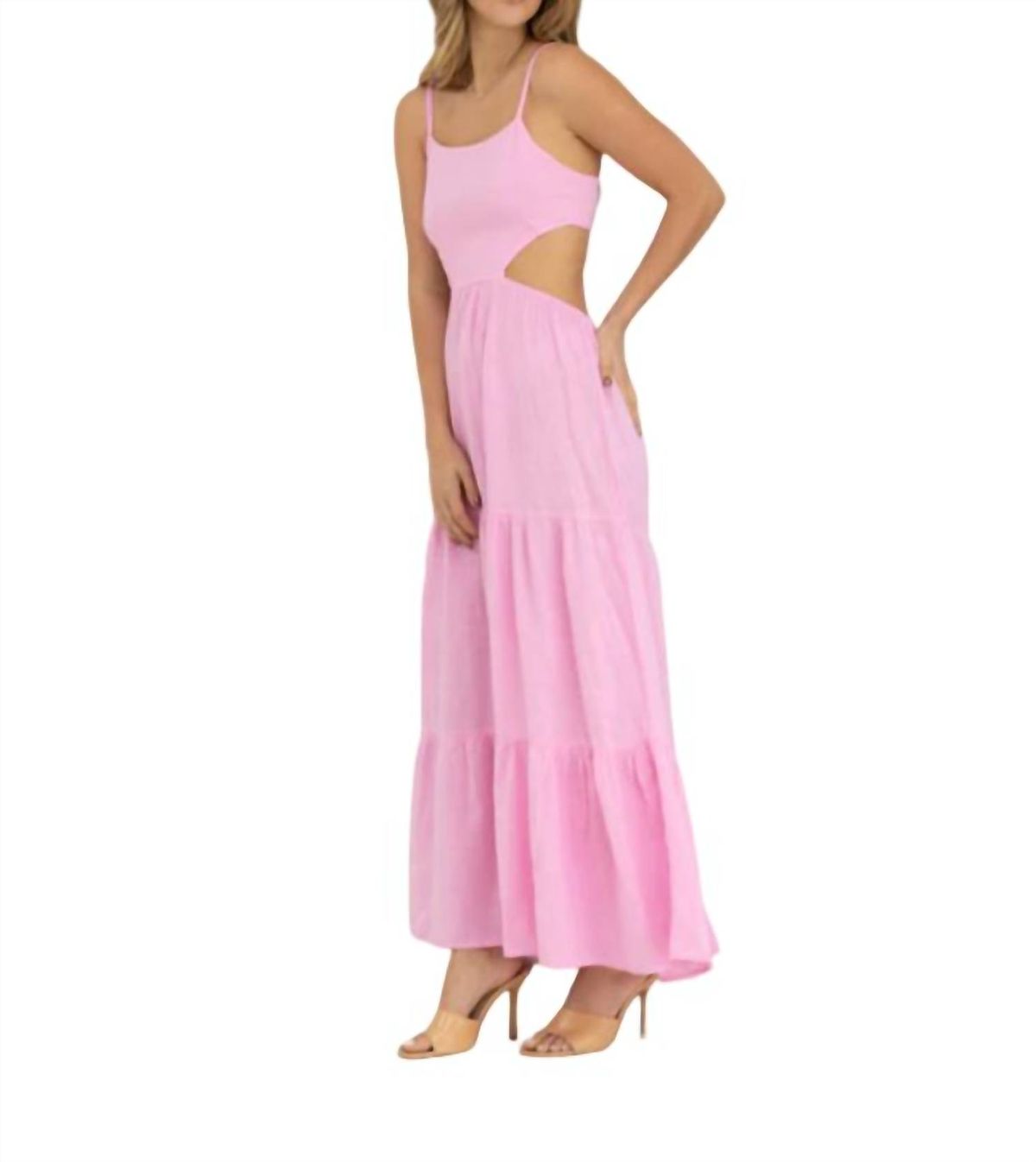 Style 1-1563677379-2901 Blanco BY NATURE Size M Pink Floor Length Maxi on Queenly