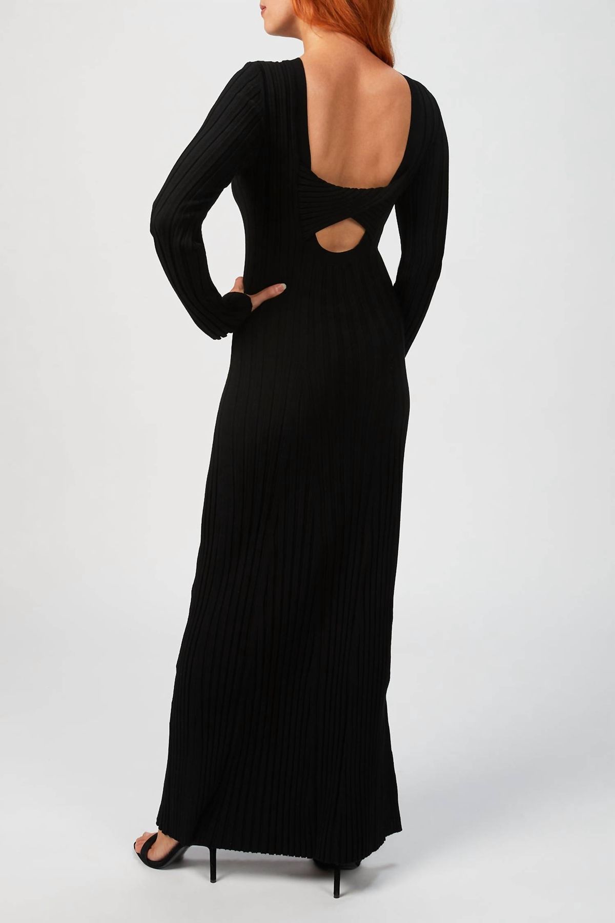 Style 1-1950772800-2901 IN THE MOOD FOR LOVE Size M Black Floor Length Maxi on Queenly