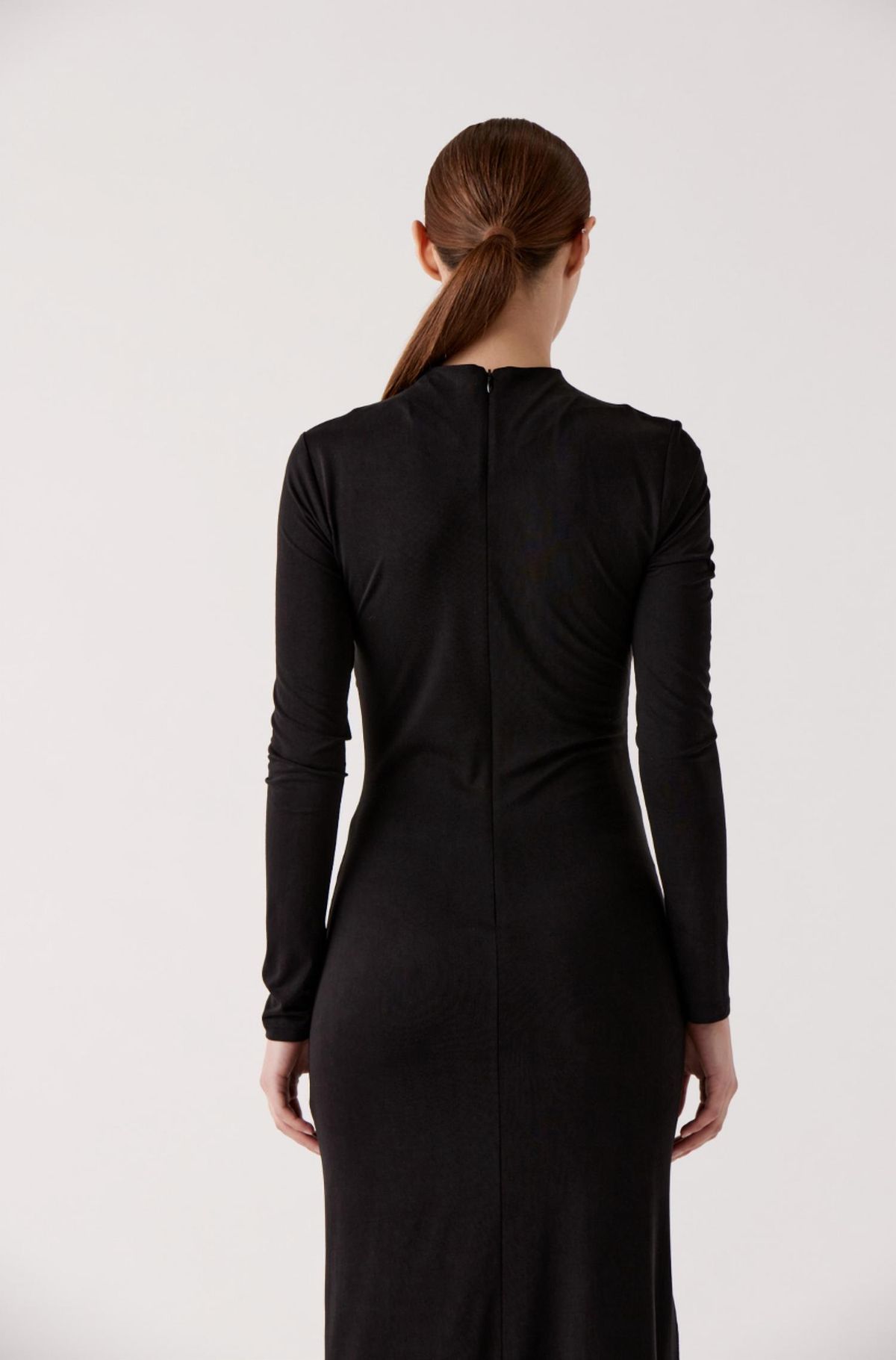 Style 1-2680692622-2696 Sophie Rue Size L Long Sleeve Black Cocktail Dress on Queenly