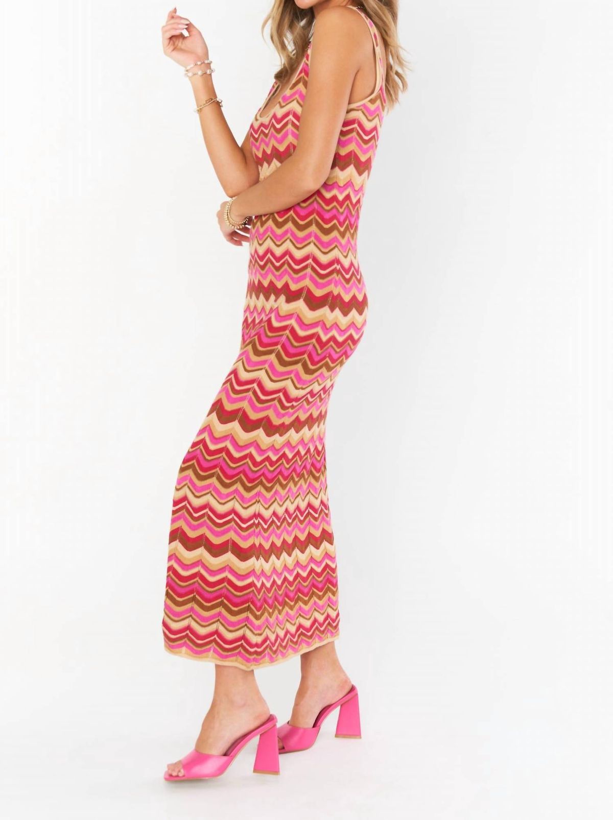 Style 1-3065675411-3236 Show Me Your Mumu Size S Pink Floor Length Maxi on Queenly