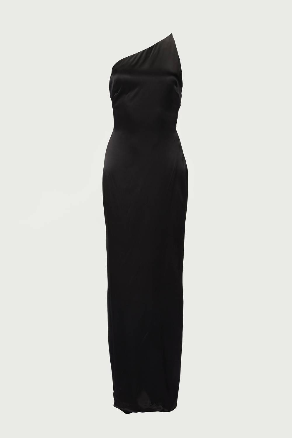 Style 1-327413055-3236 IN THE MOOD FOR LOVE Size S One Shoulder Black Floor Length Maxi on Queenly