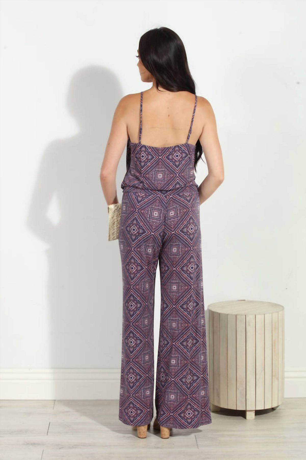 Style 1-3301384305-3236 Veronica M Size S Purple Formal Jumpsuit on Queenly