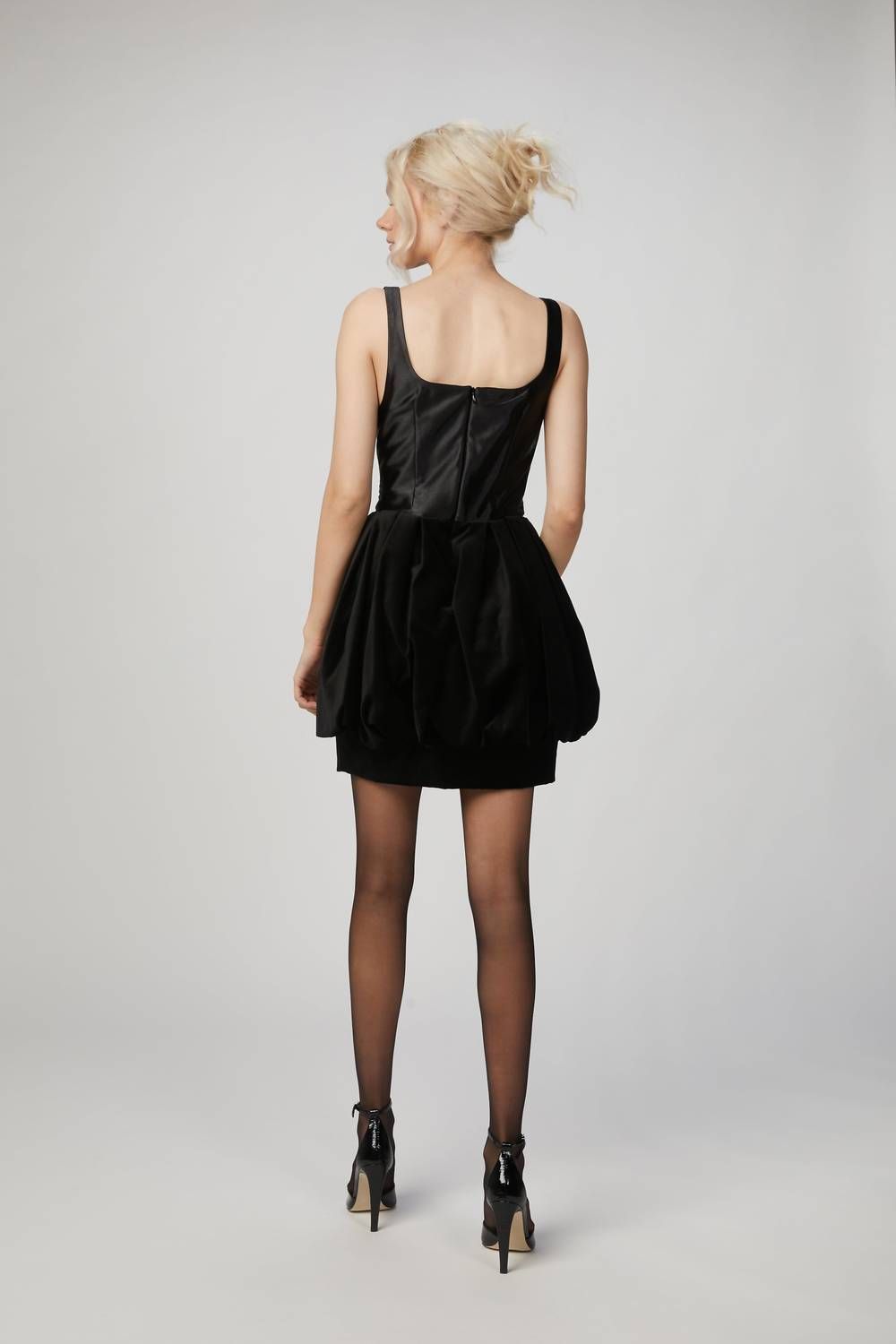 Style 1-3673484160-3236 IN THE MOOD FOR LOVE Size S Velvet Black Cocktail Dress on Queenly