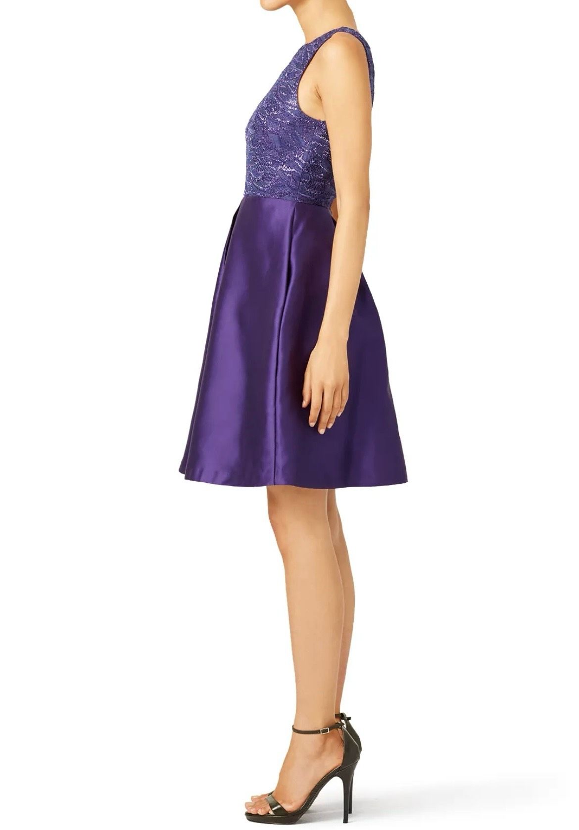 Monique Lhuillier Size 0 Pageant High Neck Purple Cocktail Dress on Queenly