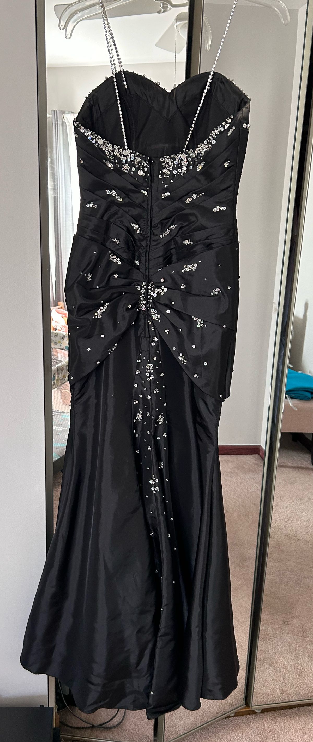 Size S Prom Black Mermaid Dress on Queenly