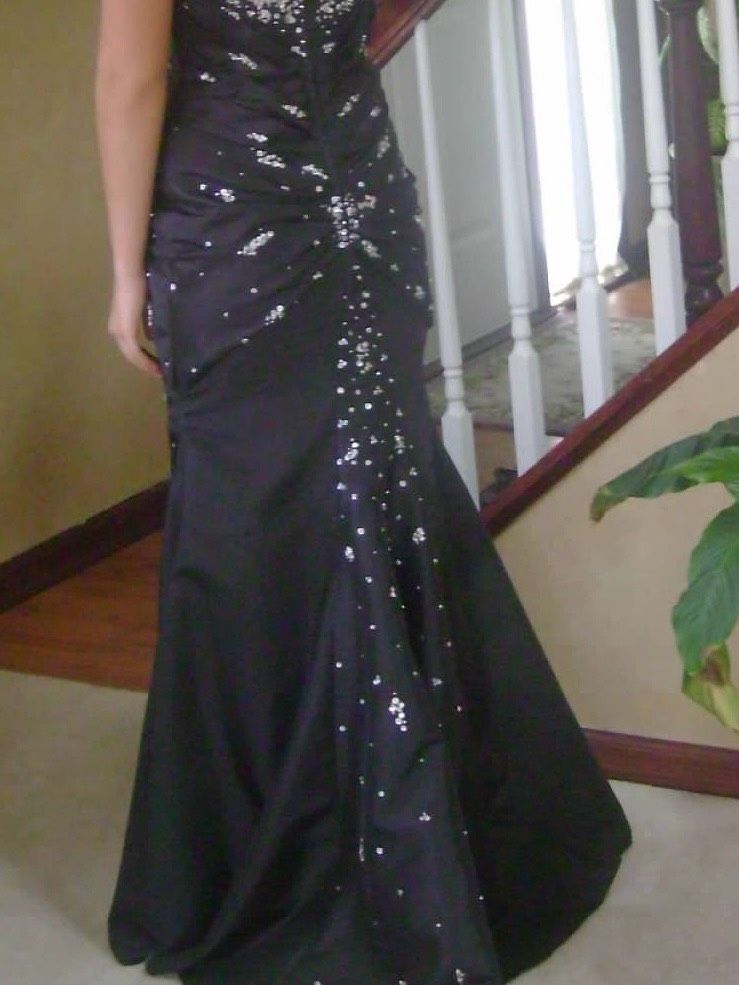 Size S Prom Black Mermaid Dress on Queenly