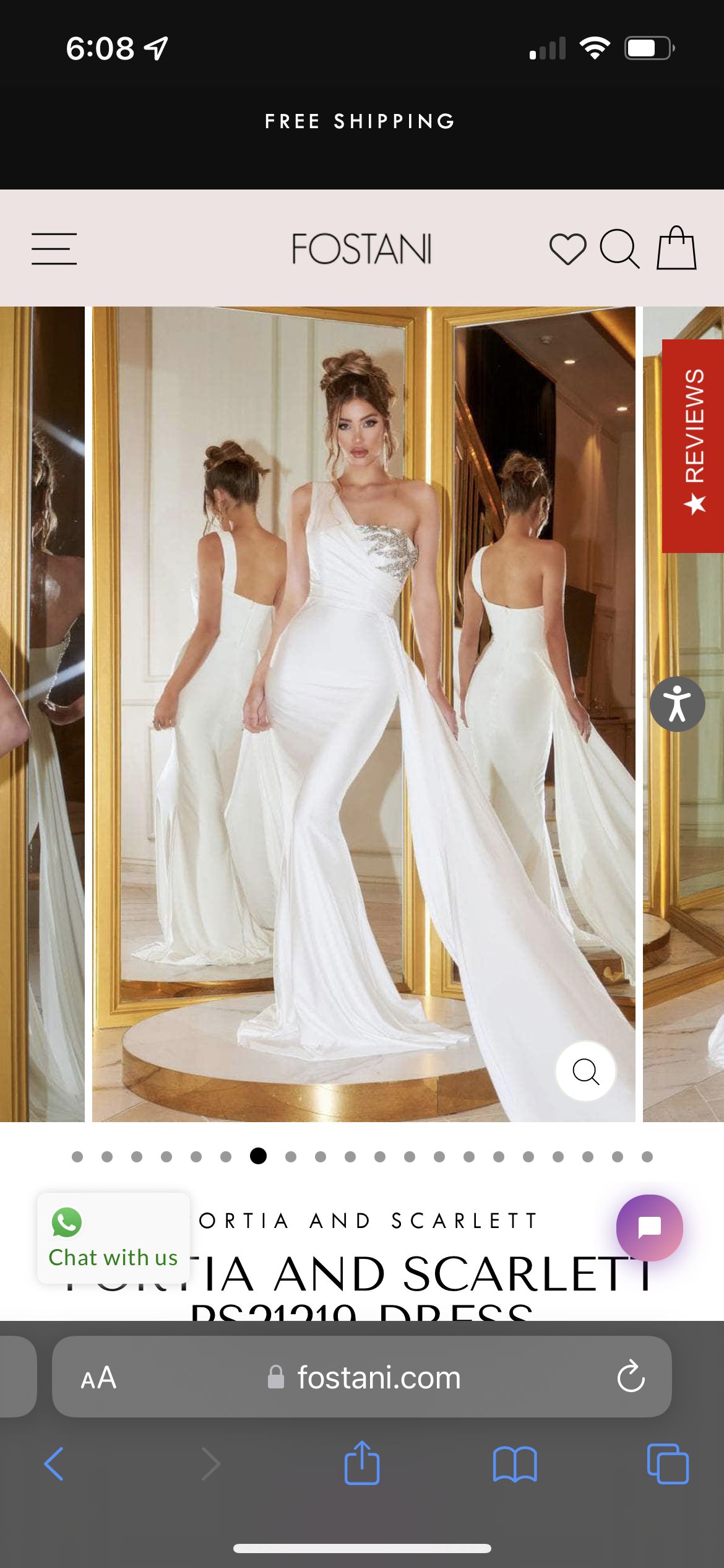 Style PS21219 Portia and Scarlett Size 2 White Side Slit Dress on Queenly