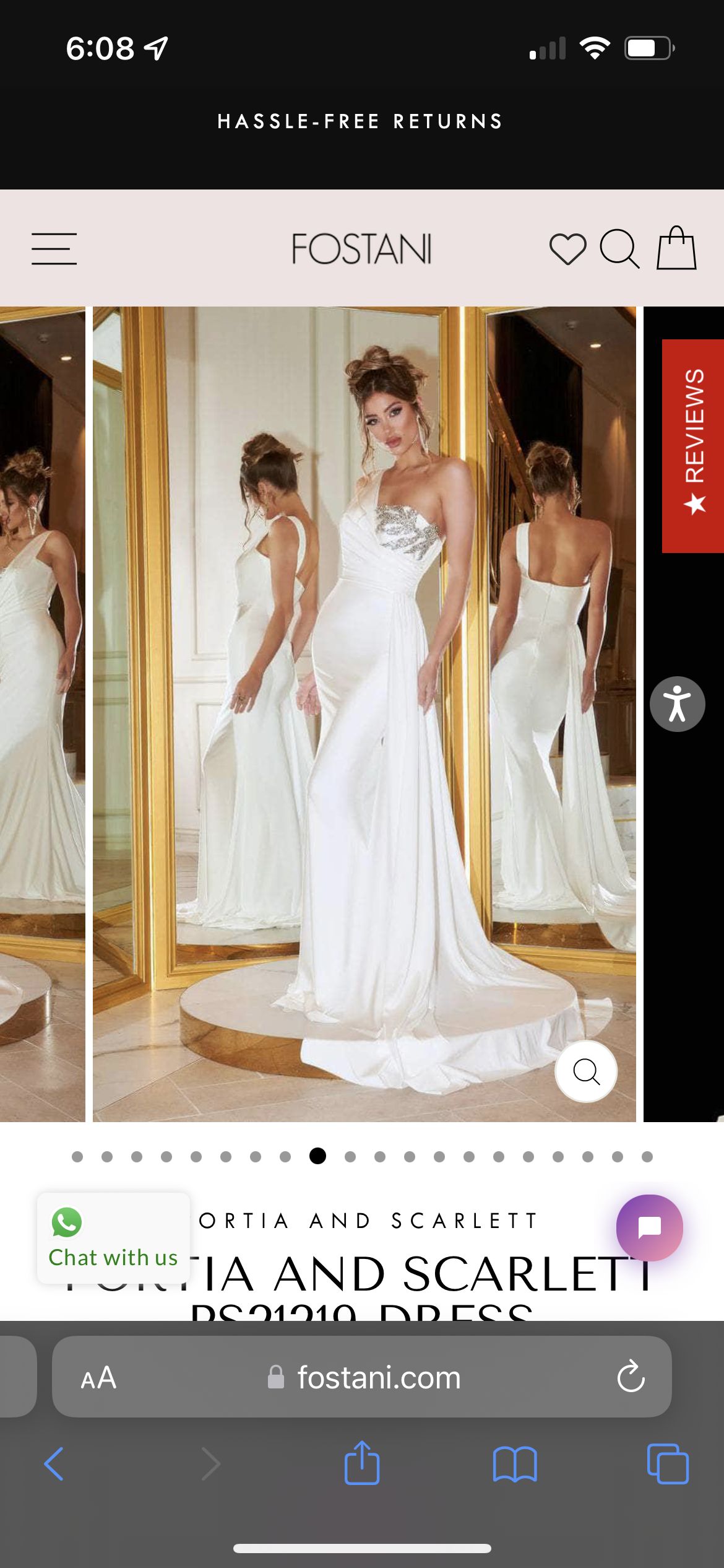 Style PS21219 Portia and Scarlett Size 2 White Side Slit Dress on Queenly