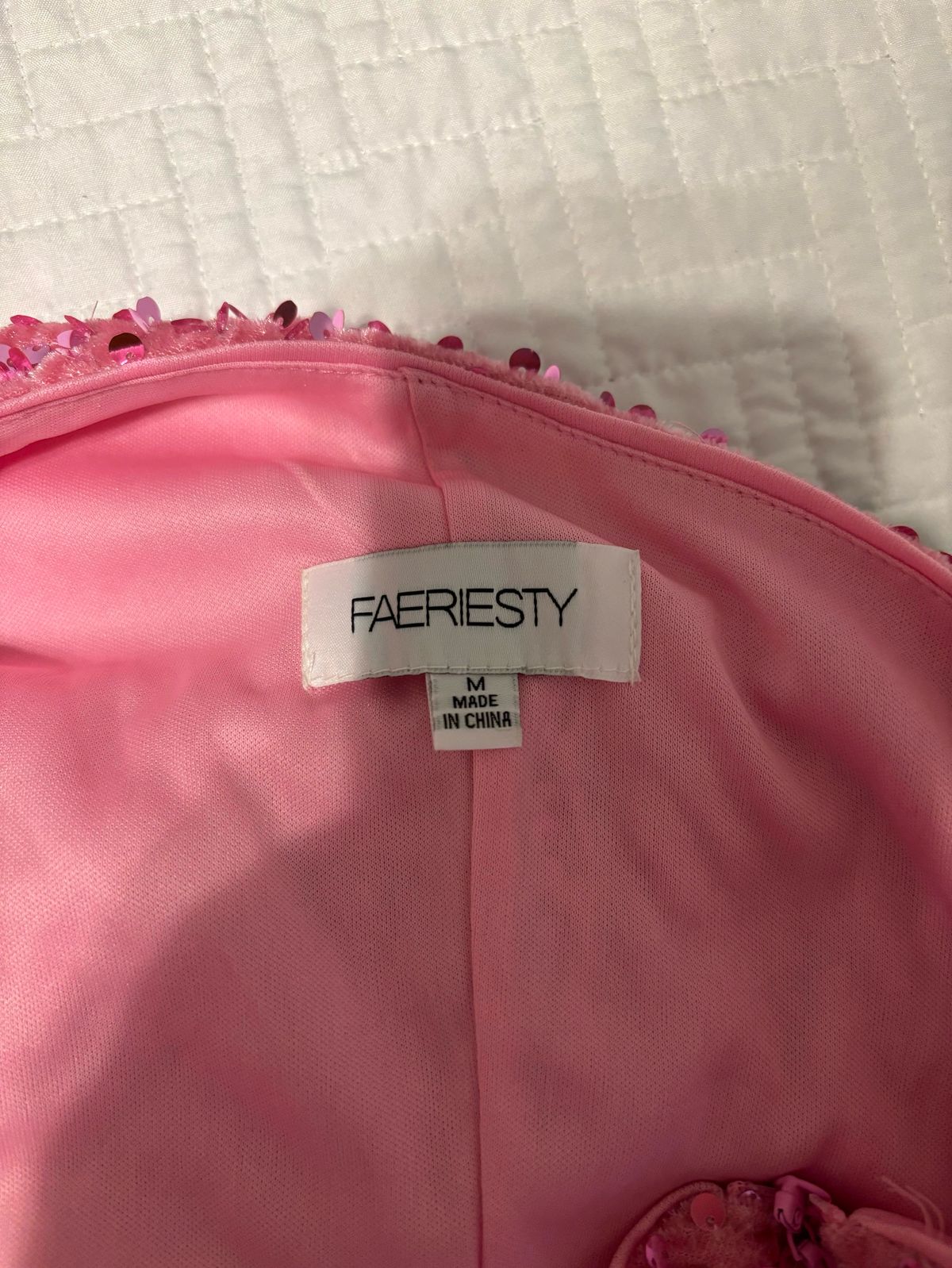 Faeriesty Size M Homecoming One Shoulder Pink Cocktail Dress on Queenly