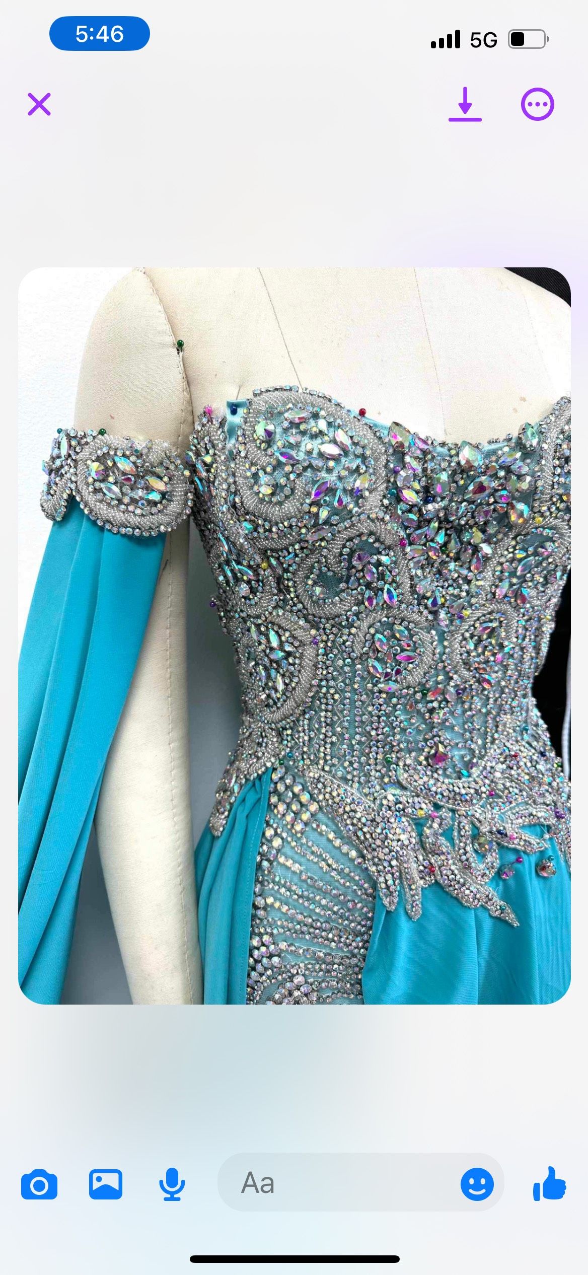 Size 2 Prom Long Sleeve Sequined Blue Formal Jumpsuit on Queenly