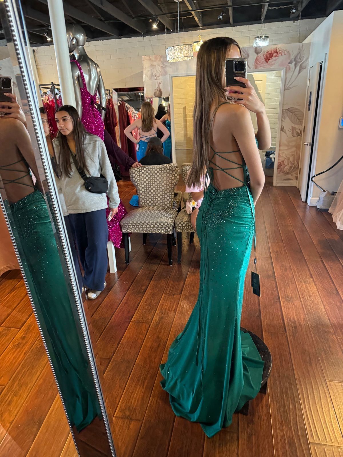Size XS Prom Green Mermaid Dress on Queenly