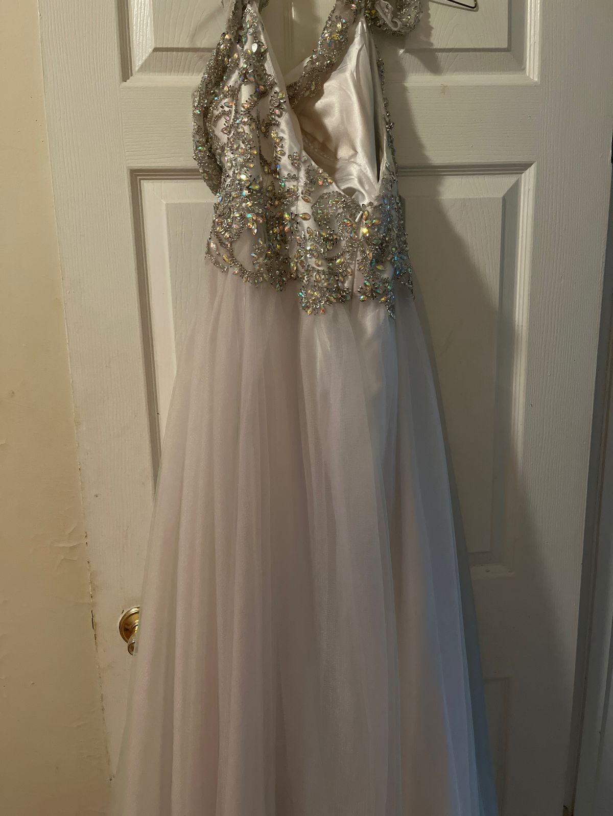 Size XL Prom Sequined Multicolor Ball Gown on Queenly